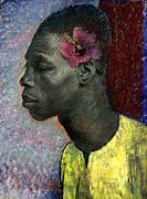 Black Man and Hibiscus, 1932