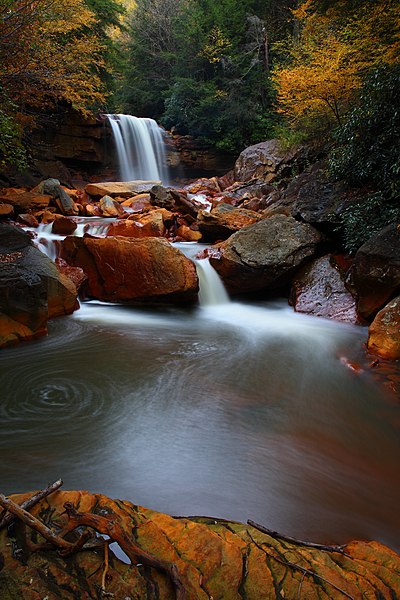 File:Blackwater-river-douglas-falls - West Virginia - ForestWander.jpg