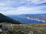 バルド山から眺めるガルダ湖