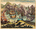 Arnold Bloem: Battle of Bergen 1665 (hand coloured version)