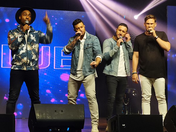 Blue during their live concert in Kuala Lumpur, Malaysia in 2019.