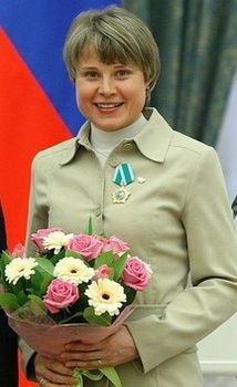 Anna Bogaliy in het Kremlin (maart 2010)