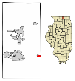 موقعیت گاردن پراری، ایلینوی در نقشه