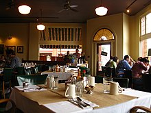 The restaurant's interior, 2008 Bread and Ink Cafe interior.jpg