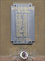 Pamětní deska na Břevnově, připomínající oběti německého náletu z 5. května 1945