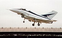 EAP ZF534 at Farnborough in 1986 British Aerospace EAP at the Farnborough Air Show, 1986.jpg
