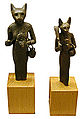 Statuettes de Bastet en bronze.