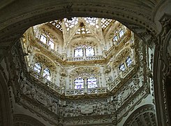 Detalle del virtusiosismo del cimborrio de la catedral de Burgos (1539-1568), obra de Juan de Vallejo