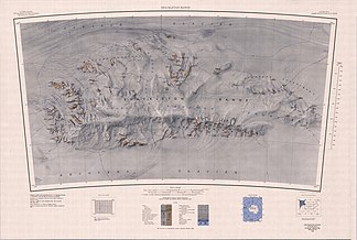 Karte der Shackleton Range von 1983