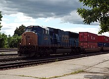 CSX SD70MAC #4761 with SD45-style flared radiators