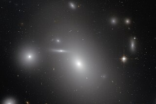 NGC 4889 Elliptical galaxy in the constellation Coma Berenices