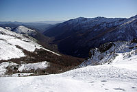 Sierra und Tal des Ancares vom Ancares-Pass aus gesehen