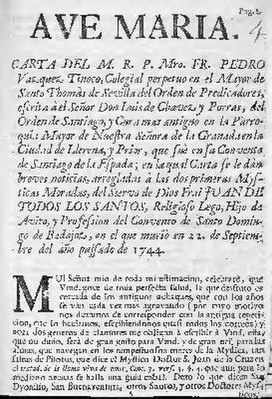 File:Carta del M. R. P. Mro. Pedro Vazquez Tinoco, Colegial perpetuo en el Mayor de Santo Thomás de Sevilla del Orden de Predicadores, escrita a el señor Don Luis de Chavez y porras (IA A11006304).pdf