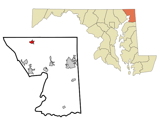 File:Cecil County Maryland Incorporated and Unincorporated areas Rising Sun Highlighted.svg