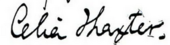 signature de Celia Thaxter