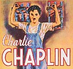 Chaplin pada poster film Modern Times