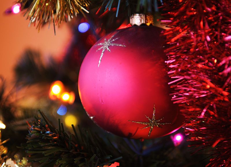 File:Christmas tree red bauble.jpg