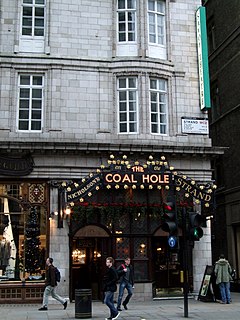 Coal Hole, Strand Grade II listed public house, 91 Strand, London