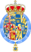 Coat of Arms of Queen Ingrid of Denmark (Order of the Seraphim).svg
