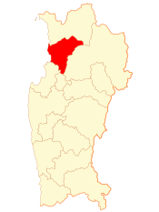 Map of La Serena commune in Coquimbo Region