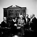 Miniatuur voor Bestand:Congressman Victor L. Anfuso (New York) with Visitors in the Fish Room of the White House (14804042318).jpg