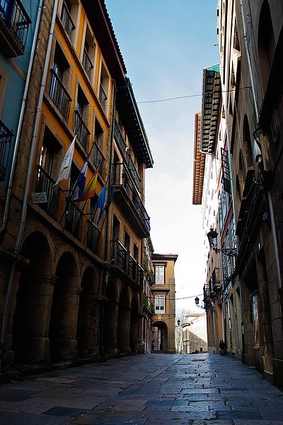 File:Conjunto histórico artístico de Avilés, calle La Ferrería.jpg