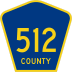 County Route 512 marker