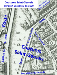 Couture Saint-Gervais sur plan Vasselieu de 1609