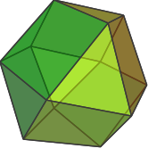 The rectified cube (cuboctahedron)
