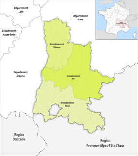 Arrondissements of the Drôme department