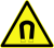 DIN 4844-2 Warnung vor magnetischem Feld D-W013.svg