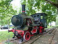 Express train steam locomotive of the Pfalzbahn Queen Maria