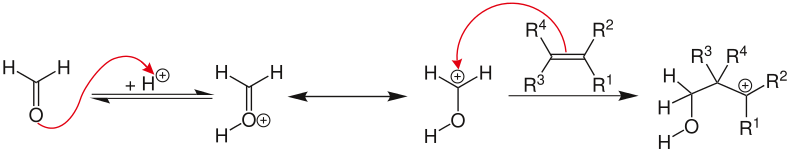 Representation of the carbocation