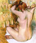 『髪を梳かす女』(1886) エルミタージュ美術館 "Le tub"