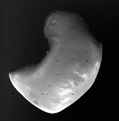 Ο Δείμος φωτογραφημένος από τη διαστημοσυσκευή Βίκινγκ 1.