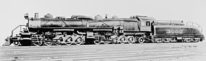 Detroit Publishing - New Mallet articulated compound engine on the Santa Fe (sky cropped).jpg