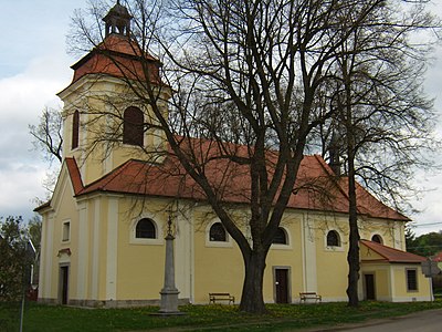 Dnešice : église Saint-Venceslas.