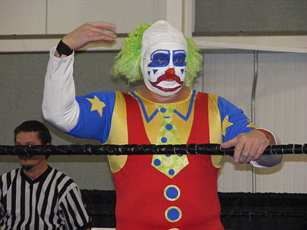 Doink the Clown is a comedic gimmick that has been used by several wrestlers