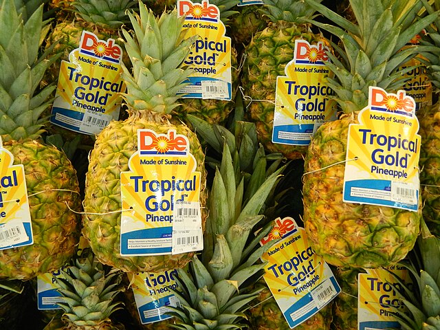 Dole-branded pineapples
