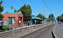 East 122nd Ave MAX station, westbound platform.jpg