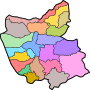 نقشه شهرستان‌های استان آذربایجان شرقی