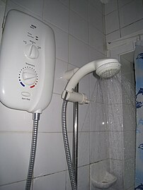 An economical shower