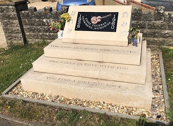 Eddie Cochran Memorial, Rowden Hill, Chippenham