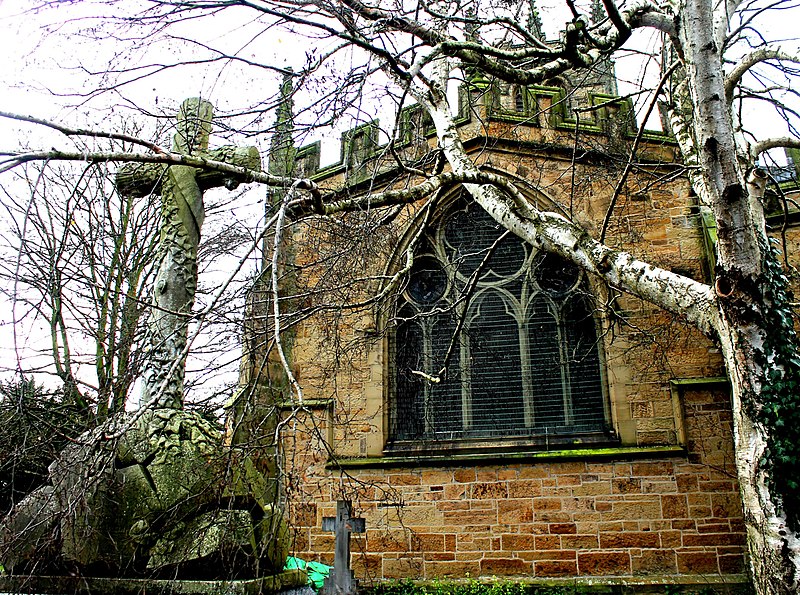 File:Eglwys Santes Eurgain a Sant Pedr, Llaneurgain - Church of St Eurgain and St Paul, Northop, Flintshire Cymru Wales 96.JPG