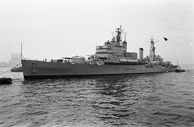 HMS Tiger before her conversion