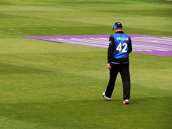 McCullum playing in an ODI against England in 2015