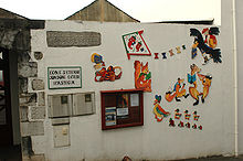 Mur de l'école primaire Saint-Étienne.