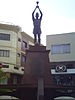 Estatua do Pele na cidade de Tres Coracoes.JPG