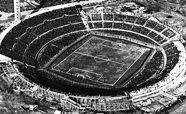 Centenario Stadium in the Uruguayan city of Montevideo, stage of the final of the first FIFA World Cup in 1930