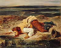 Eugène Delacroix - Såret Brigand (ca. 1825) .jpg